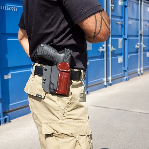 Time for an OWB upgrade? Check out the C916 L, our compact light-bearing hybrid TalonGuard holster.
