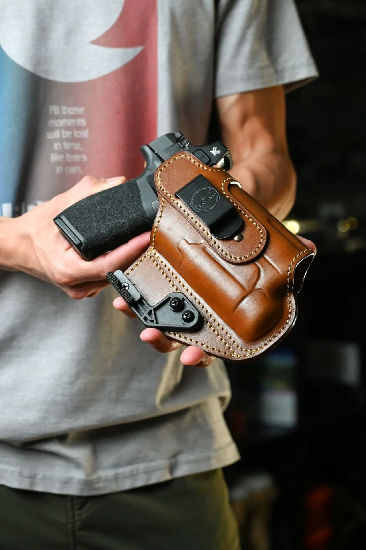 Leather Light Bearing Holster A634L