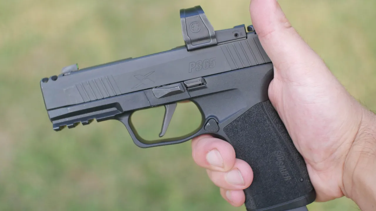 High grip of a gun High grip of a gun
