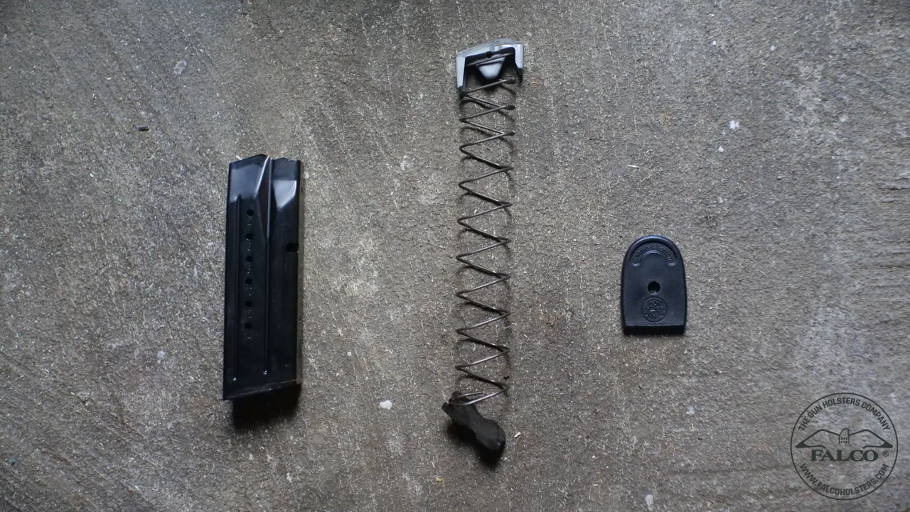 Dissasembled M&P magazine