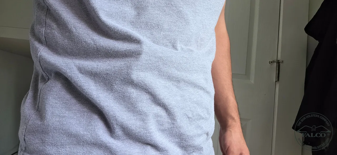 A well-concealed firearm in good holster is almost undetectable
