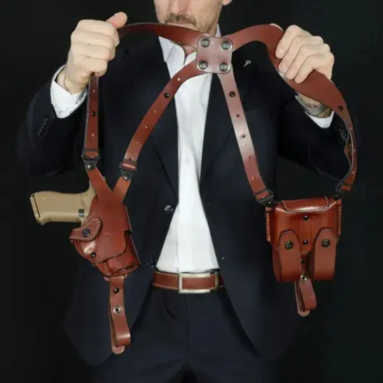 Good leather sholder holster D120