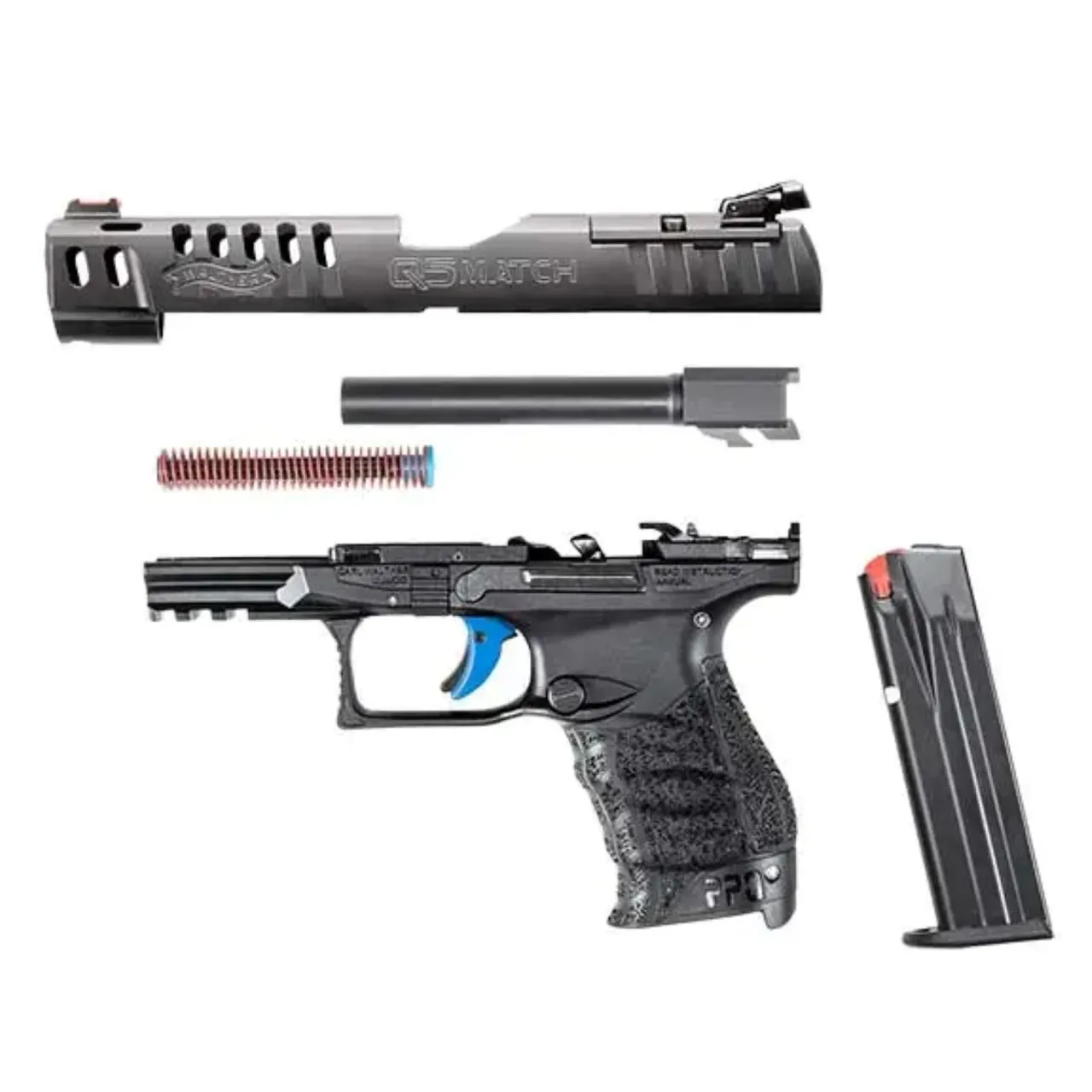 Walther handguns are simple to field strip and maintain