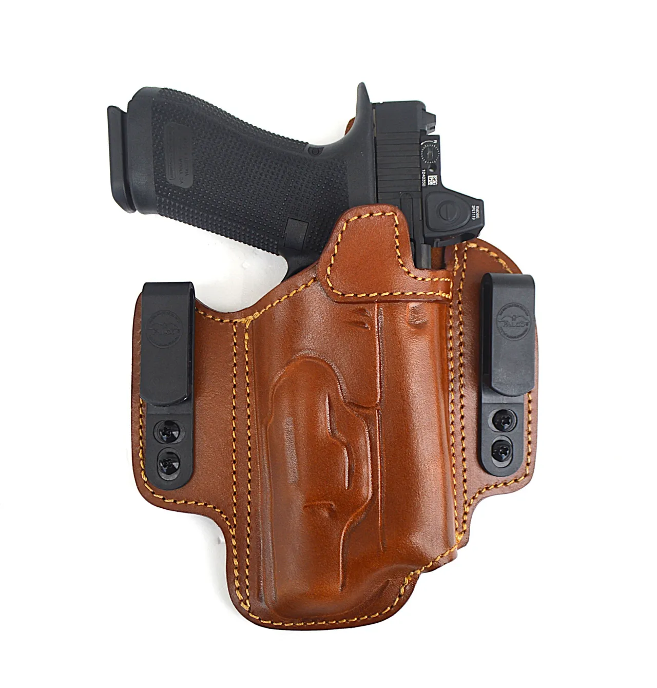 A635 L  Livingston - Timeless Tuckable Leather Light-Bearing Holster For Concealed Carry