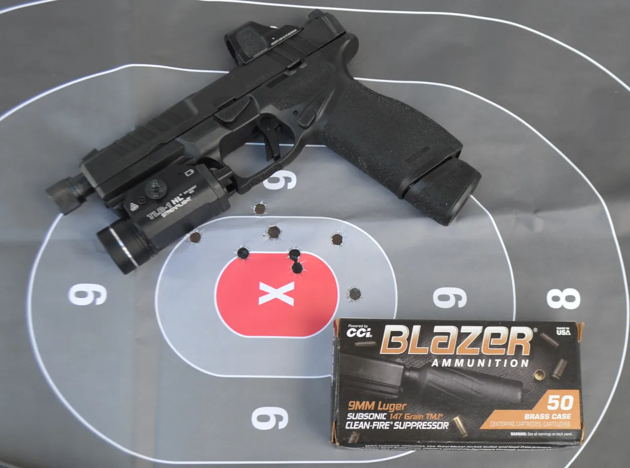 The Springfield 9mm proved accurate in rapid combat type shooting