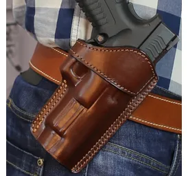 Slim Design Open Top OWB Leather Holster