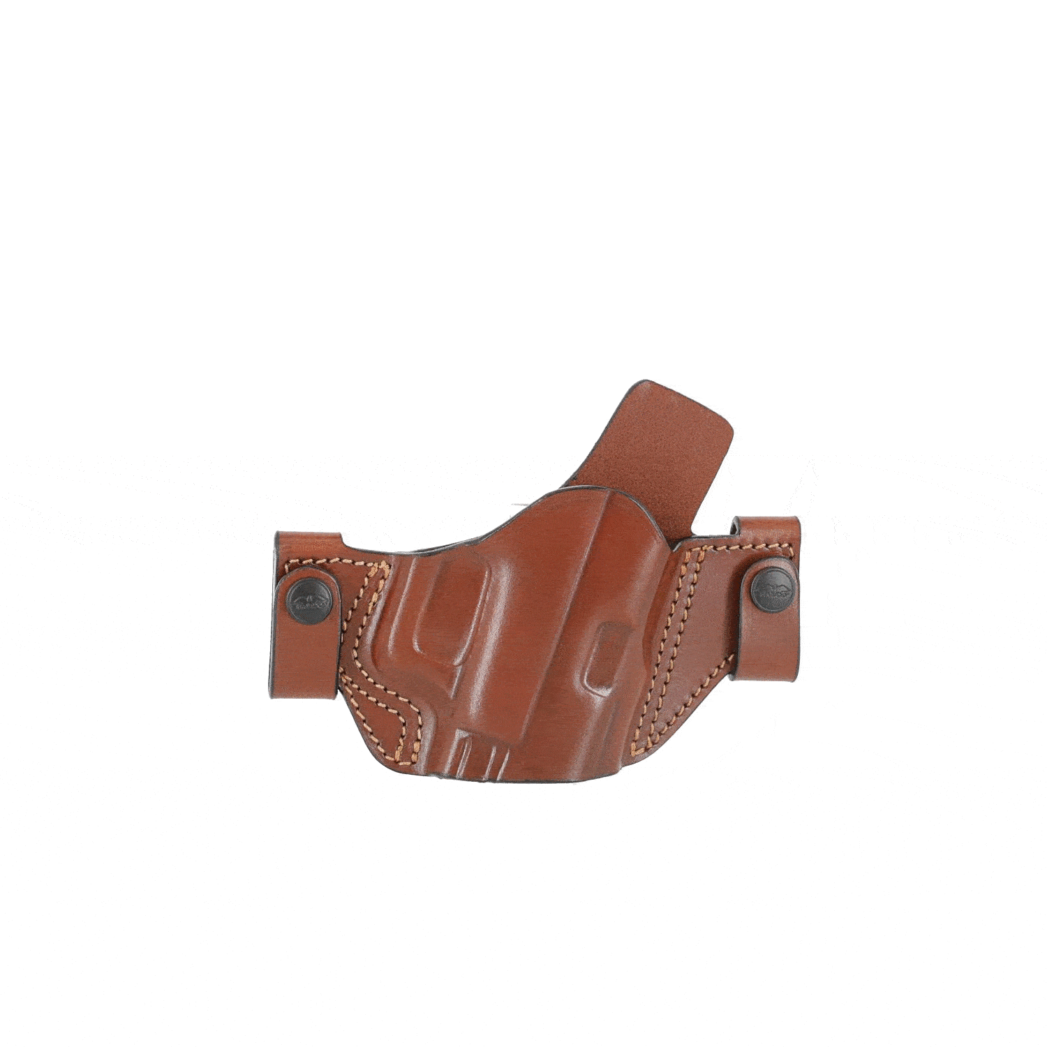 Easy on open top open barrel OWB leather holster