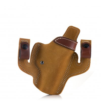From $ 39.95, | Pancake Style OWB Leather Holster with Security Lock