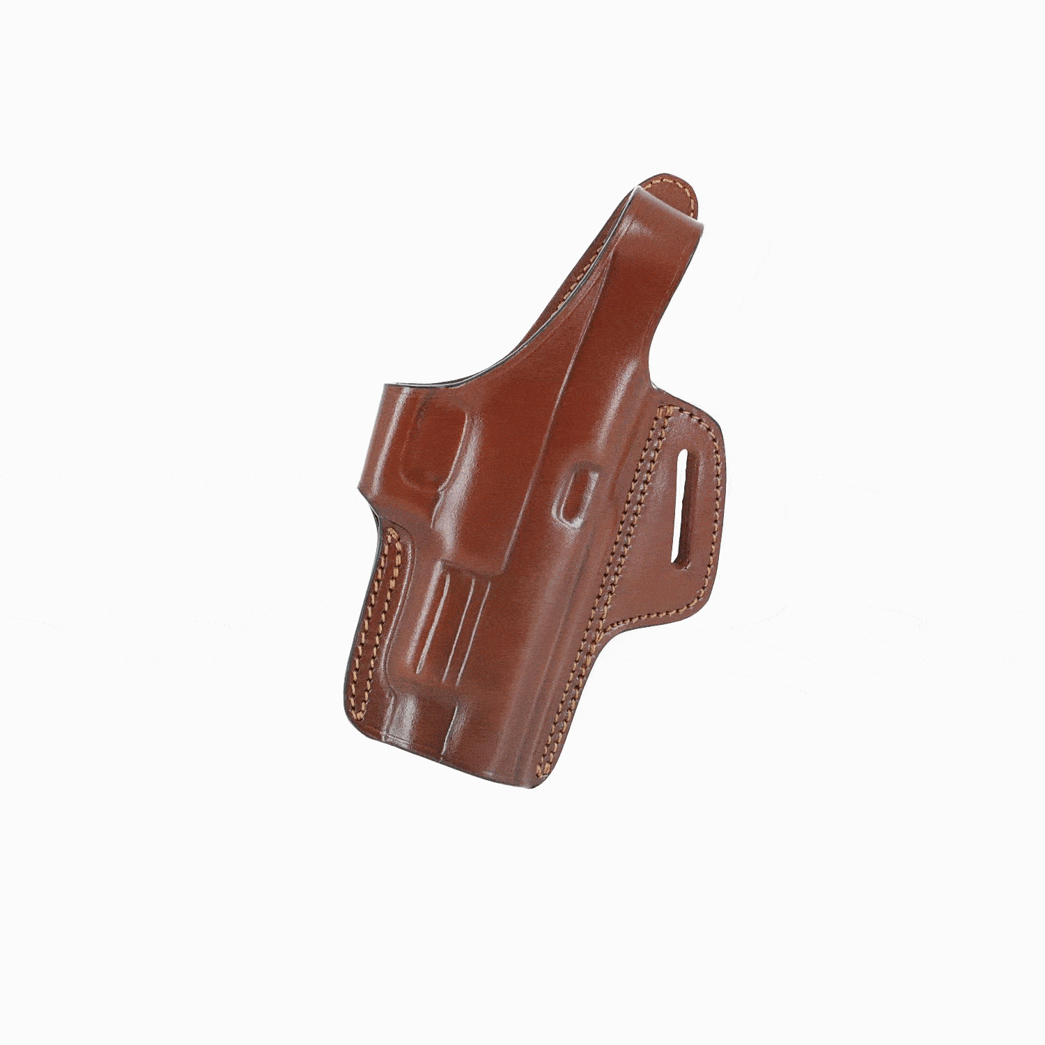 OWB leather holster with thumb break