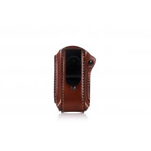 IWB clip on magazine leather pouch with retention screw
