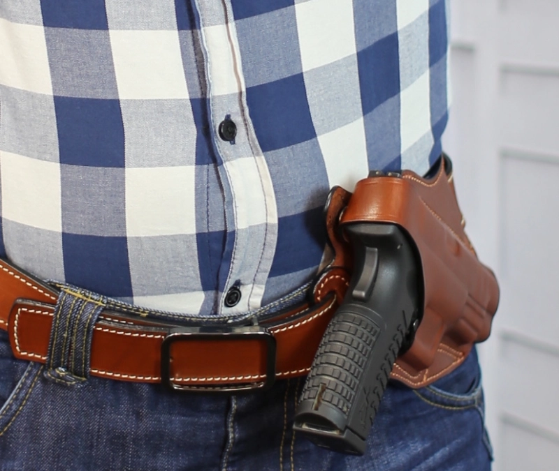 Cross Draw Holster Leather