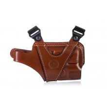 Horizontal Leather Shoulder Holster for Guns with Light