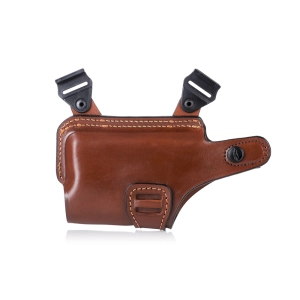 Horizontal Leather Shoulder Holster for Guns with Light