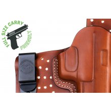 Maximum comfort IWB concealed open top leather holster on air flow platform