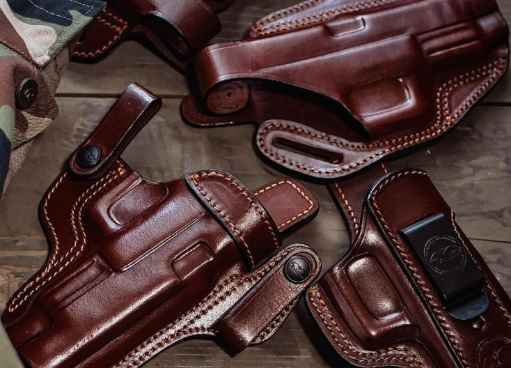 Custom Leather Ammo Ammuntion Carry Holster Free Personalization 