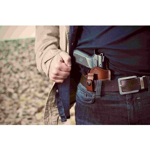 Tuckable IWB Concealed Open Top Leather Holster