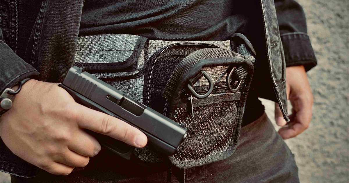 Details about   Tactical Concealed Gun Bag Pistol Pouch Holster EDC Waist Pocket Gun Carry 