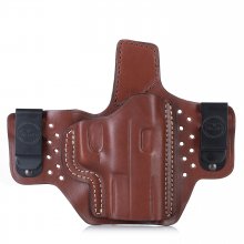 Maximum Comfort IWB Concealed Open Top Leather Holster on Air Flow Platform