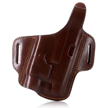 Pancake Style OWB Leather Holster for Pistol with LaserLight