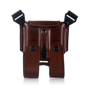 Double Magazine Leather Pouch for Shoulder System
