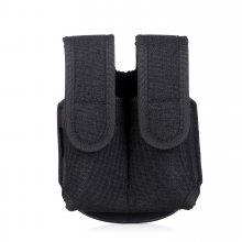 Nylon Covered Double Mag Pouch with Paddle
