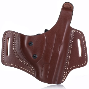 LVL 2 Retention Pancake Premium Leather  OWB Holster with MLC Security Lock Technology™