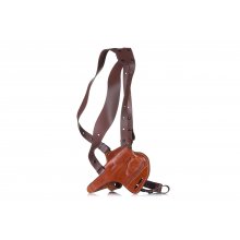 Timeless horizontal shoulder holster with counterbalance for guns with light or laser  RDS