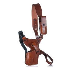 FORESTER Style Chest Leather Holster for Guns with Light or Laser