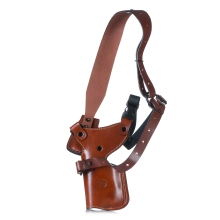 FORESTER Style Chest Leather Holster for Guns with Light or Laser