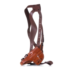 Timeless Leather Horizontal Shoulder Holster with Counterbalance for Guns with Red Dot Sights / Convertible to OWB