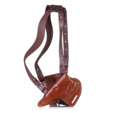 Timeless Leather Horizontal Shoulder Holster with Counterbalance for Guns with Lasers or Lights / Convertible to OWB