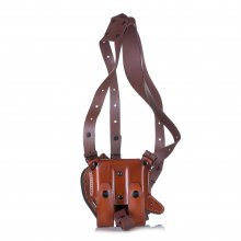 Timeless Leather Horizontal Shoulder Holster with Counterbalance for Guns with Lasers or Lights / Convertible to OWB