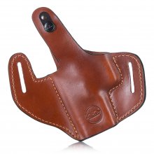 Timeless OWB Leather Holster with Thumb Break for Guns with Red Dot Sights