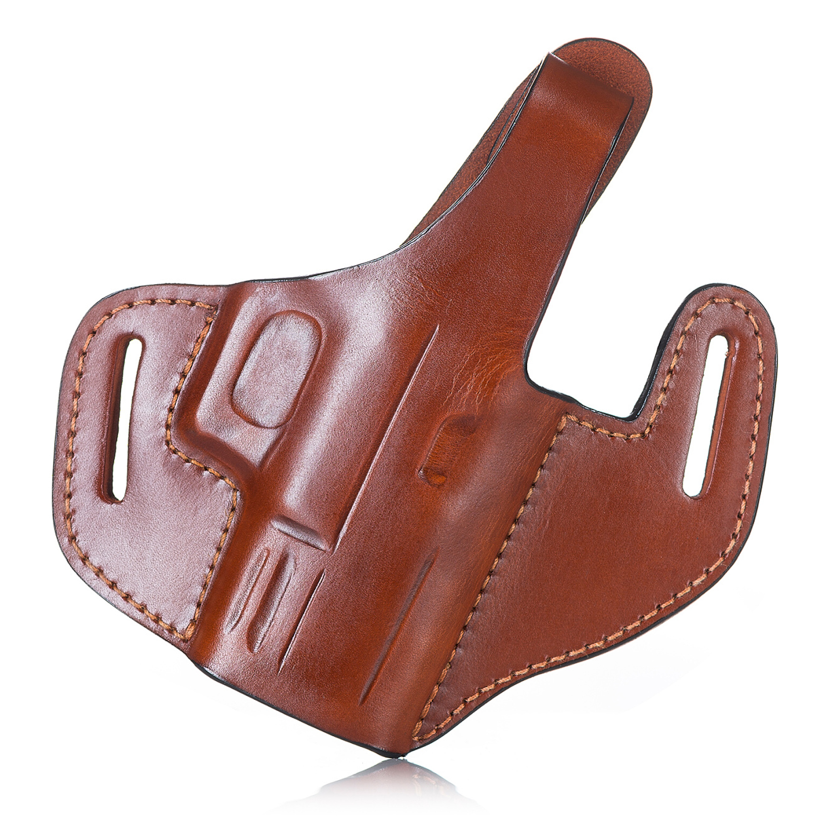 Falco OWB Leather Holster with thumb break and belt clip, Model C120  Alligator - Tacworld Holsters