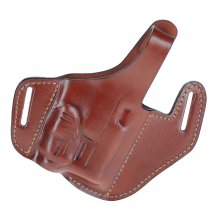 Timeless OWB leather holster with thumbbreak for guns with laser or light  red dot sight
