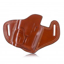 Timeless opentop OWB leather holster for guns with light or laser  red dot sight
