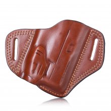 Timeless opentop OWB leather holster for guns with light or laser