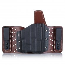 Comfortable Hybrid IWB Holster with Grip Hook Clips for Gun with Light