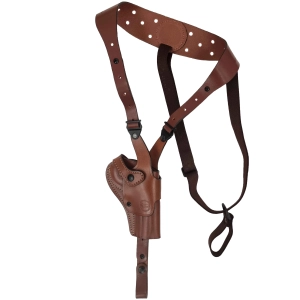 Leather Roto-Shoulder Holster with Adjustable Harness