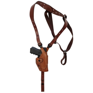 Leather Roto-Shoulder Holster with Adjustable Harness