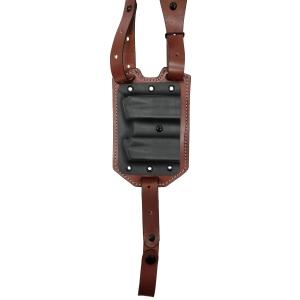 Horizontal Hybrid Shoulder Holster with Double Mag Pouch