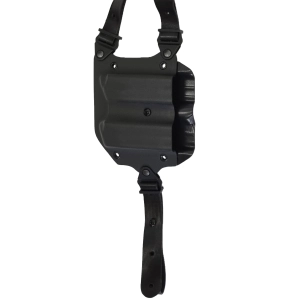 Horizontal Kydex Shoulder Holster with Double Mag Pouch