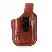 Pancake Style IWB Leather Holster for Guns with Light