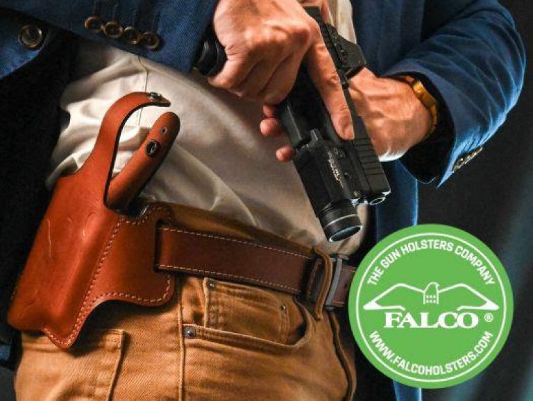 NEW FALCO® HOLSTERS ﻿FIT HANDGUNS ﻿WITH WEAPON MOUNTED LIGHTS, ﻿LASERS AND RED DOTS