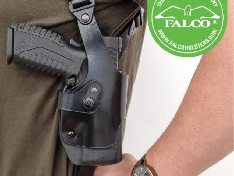 FALCO® HOLSTERS INTRODUCES HYBRID SHOULDER HOLSTER Rotates for Efficient Draw